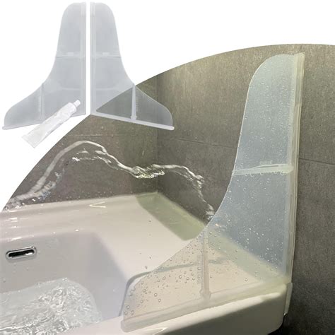 shower drip guard|Amazon.co.uk: Shower Splash Guards